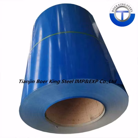 Bobina de acero galvanizada prepintada del rollo de la hoja de la techumbre del color verde azul rojo de PPGI PPGL