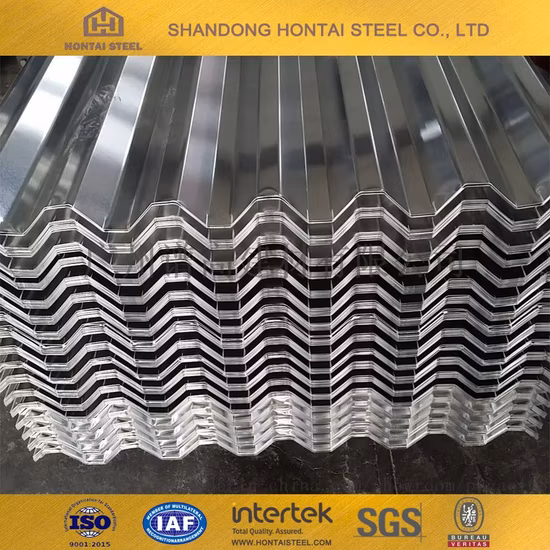 SGCC /Dx51d+Z Metal Roofing Plate Building Material 4X8 SPCC 0.3mm 0.4mm 0.46mm 0.5mm Zinc Coated Galvanized Corrugated Iron Roof Sheet