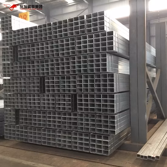 Alta calidad ASTM A500 Shs Rhs ASTM A500 Acero 100X100 Ms Tubo cuadrado galvanizado Sección hueca Tubo rectangular Lista de precios Prod Cuadrado galvanizado de alta calidad