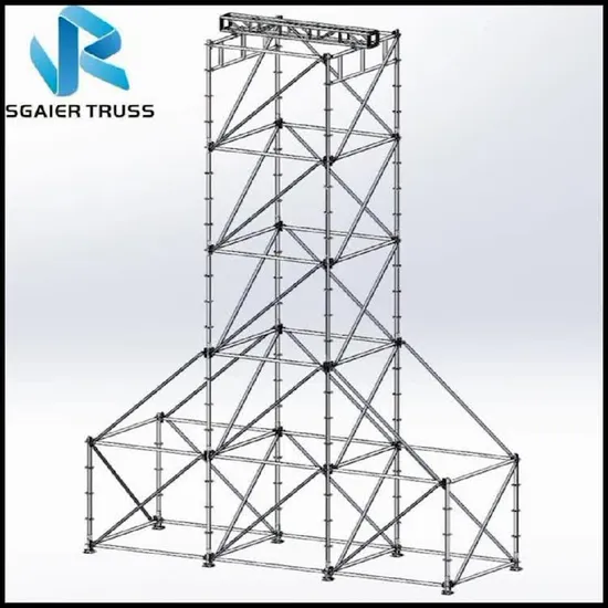 Andamios para construcción de edificios, andamios de fachada, torre, bloqueo listo, Material estándar, sistema Ringlock de acero para la venta