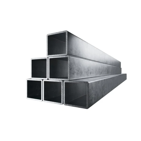 Sección hueca Rhs Revestimiento de zinc rectangular Tubo Gi Tubo de acero galvanizado con revestimiento de Zn por inmersión en caliente de carbono ASTM A500 A36 Shs Tubo cuadrado Ms