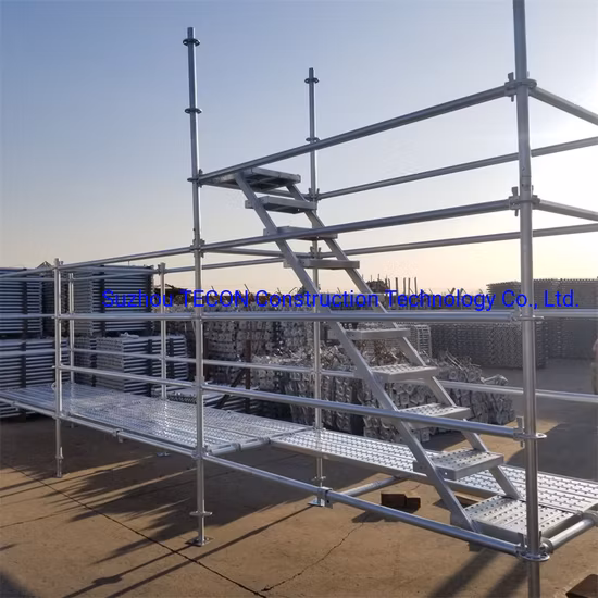 Andamio de acero de Cuplock del encofrado Ringlock de Kwikstage del sistema del marco de aluminio de la construcción
