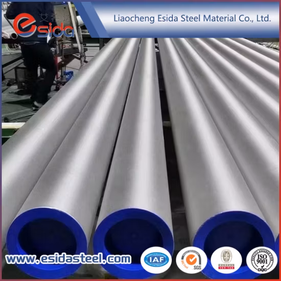 Tubo de acero inoxidable laminado en frío Tubo de acero inoxidable de gran diámetro ASTM A213 201 304 304L 316 316L 310S 904L Tubo de acero inoxidable para la construcción